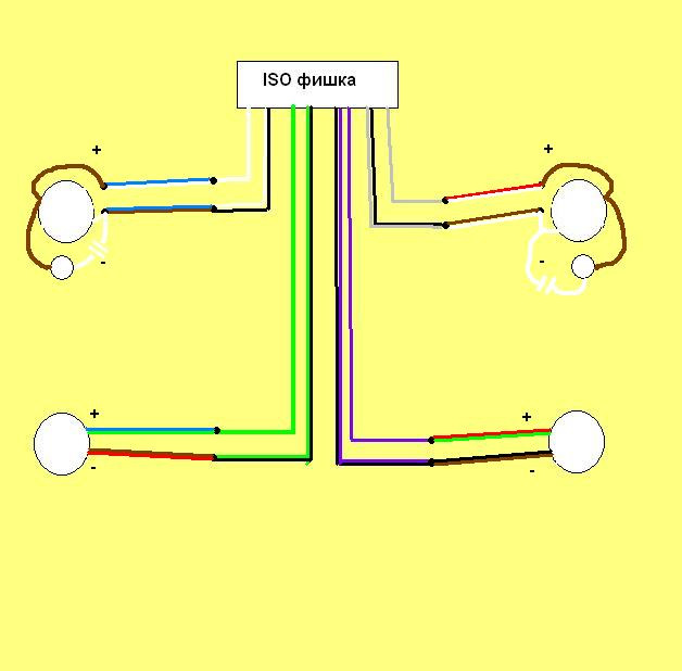Подключить автомагнитолу своими руками цвета проводов схема