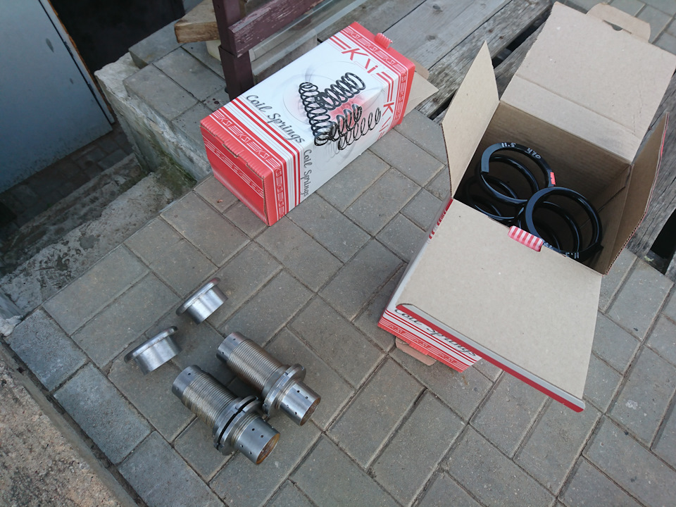 Койловер в железе. Самодельные стойки. — Suzuki Samurai, 2 л., 1995 ...