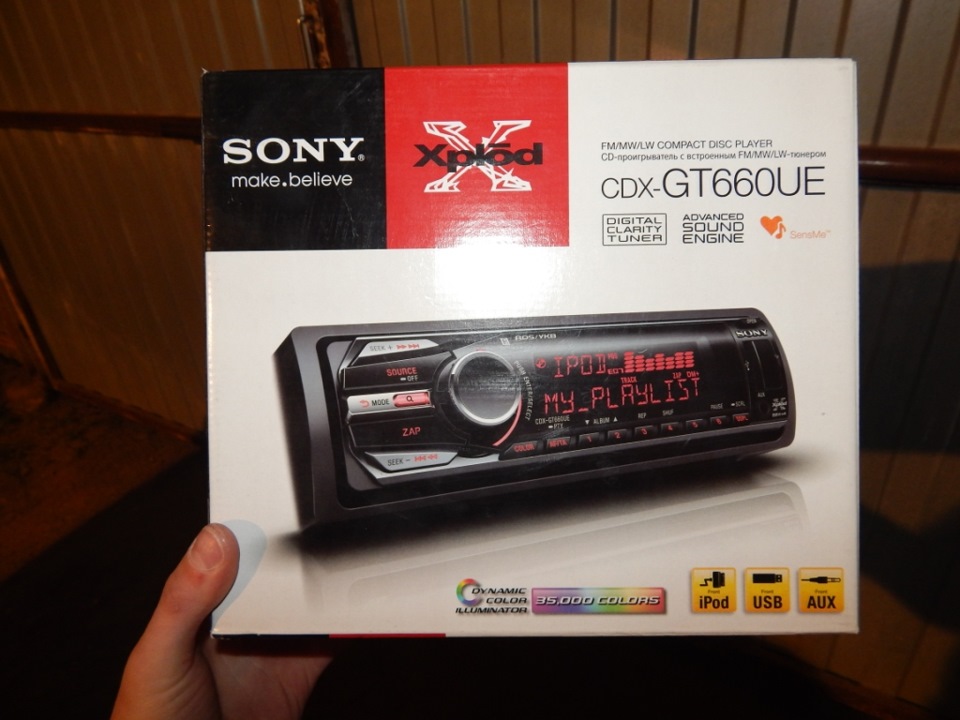 Sony CDX-GT660UE — Lada Калина седан, 1,6 л, 2007 года | автозвук | DRIVE2