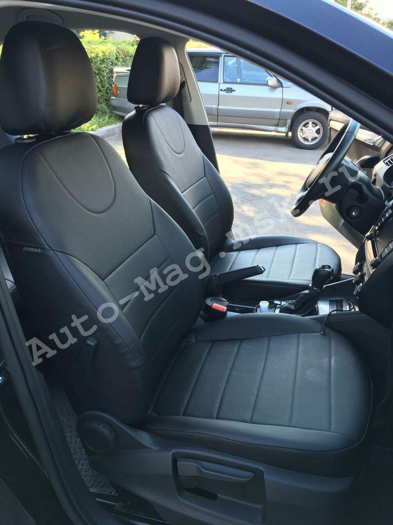 Чехлы для Шкоды Октавии А7 Элеганс из экокожи от Автопилот — Auto-mag ...
