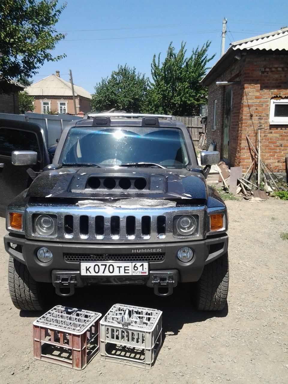 Как снять накладку капота хаммер h3 Люстра на капот часть 2 - Hummer H3, 3,7 л, 2007 года тюнинг DRIVE2