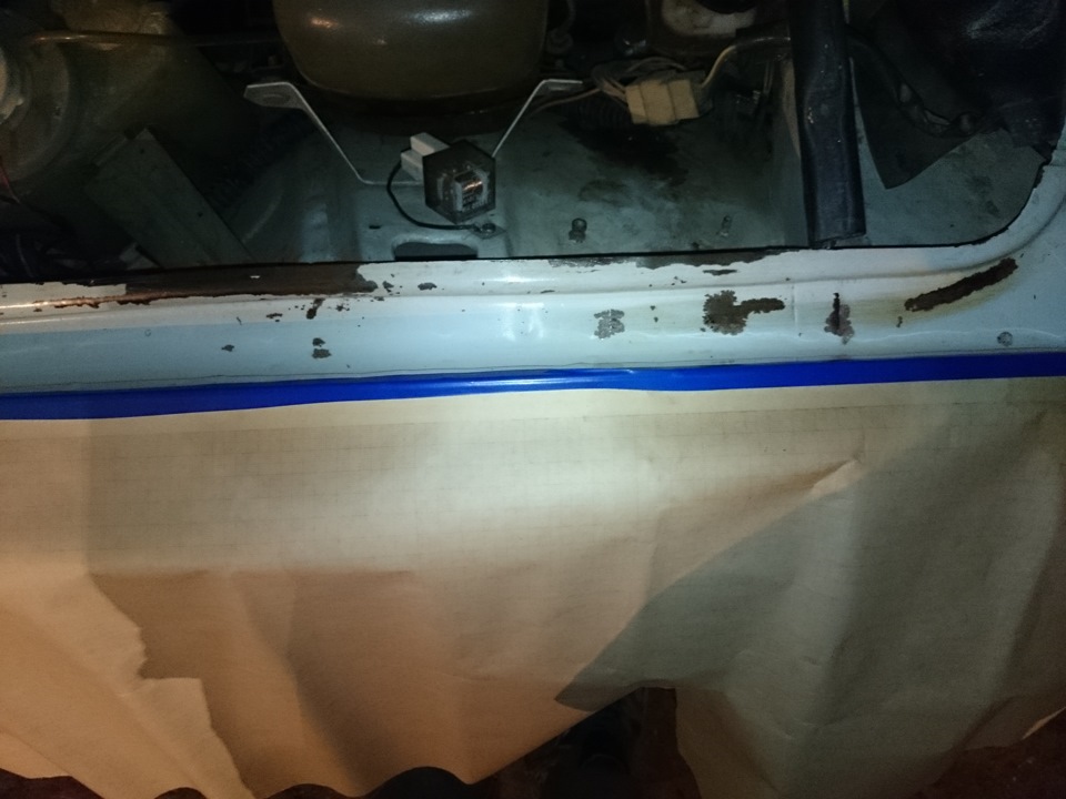 Накладки на педали, подкраска подкапотного пространства и замена тосола ...