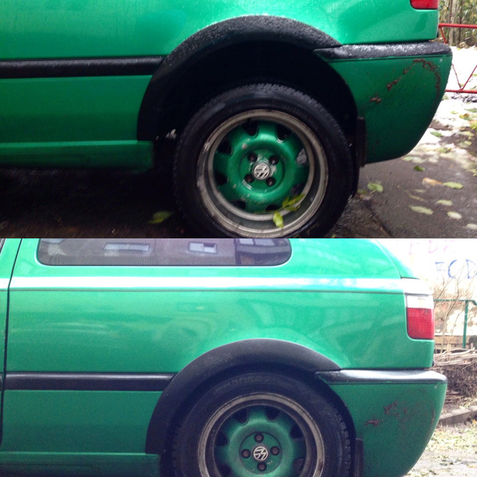 Как зелёного красиво опустили — Volkswagen Golf Mk3, 1995 года тюнинг