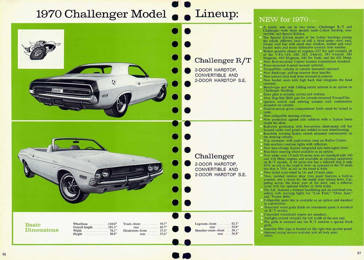 Чертежи dodge challenger 1970