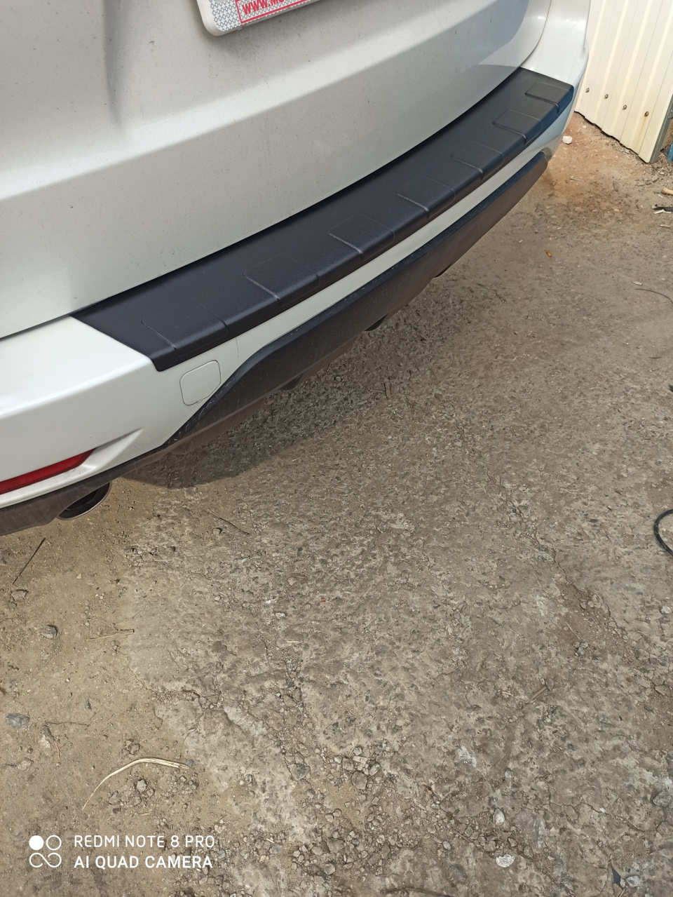 Накладка на задний бампер — Subaru Forester (SH), 2 л, 2012 года ...