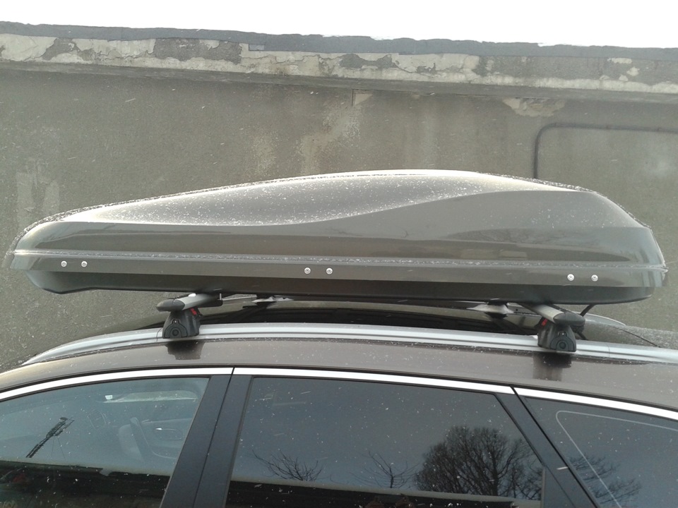 Автомобильный бокс на крышу Junior Altro 500 — KIA Ceed SW (2G), 1,6 л ...