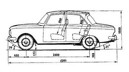 Москвич 408 чертеж