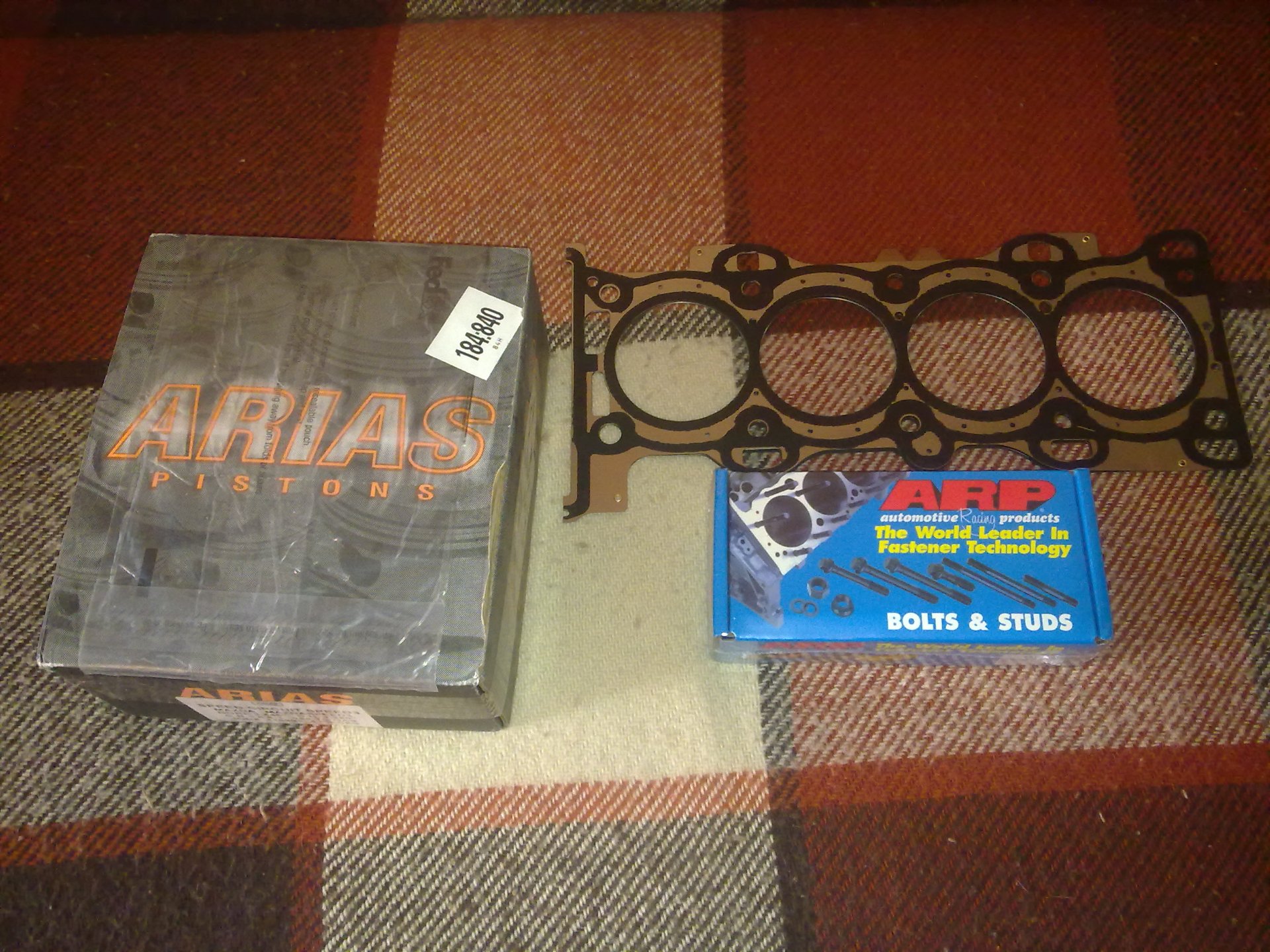 Arias Pistons, Шпильки ARP, Прокладка — Mazda 3 MPS (1G), 2,3 л, 2008 года тюнинг DRIVE2