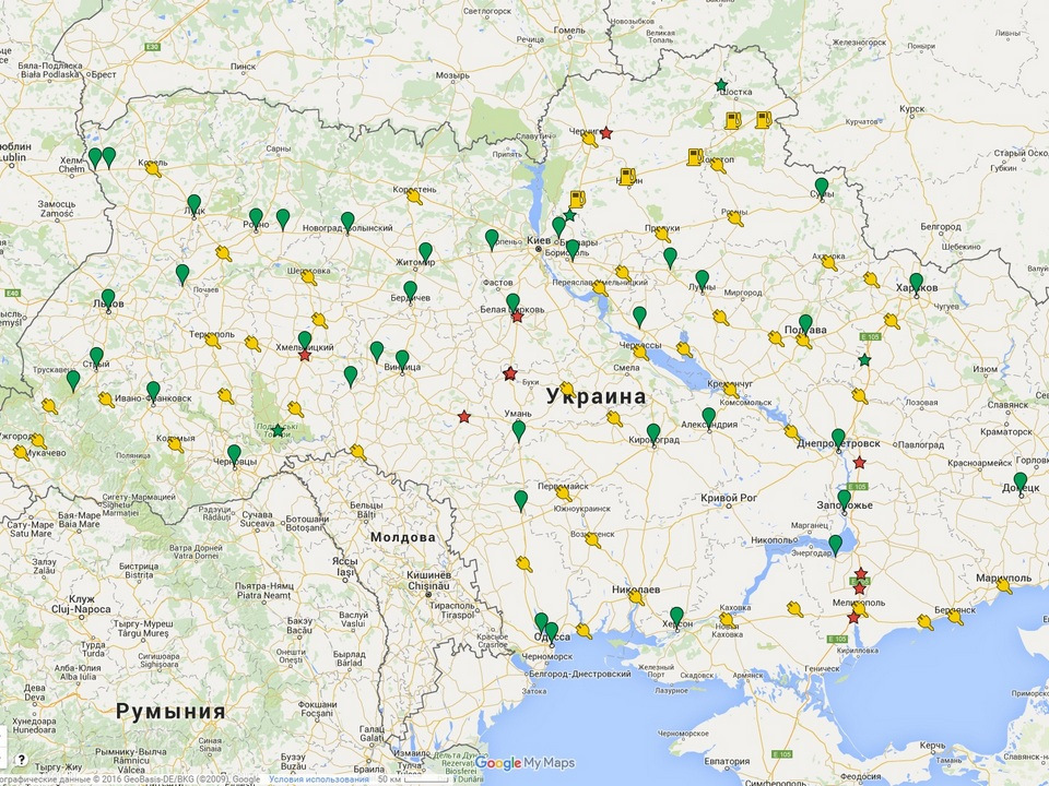 Карта электричества севастополь