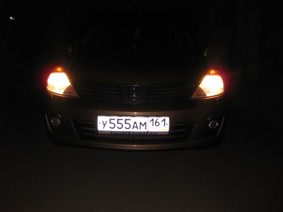 Габариты — Nissan Tiida (1G), 1,6 л., 2007 года | стайлинг | DRIVE2