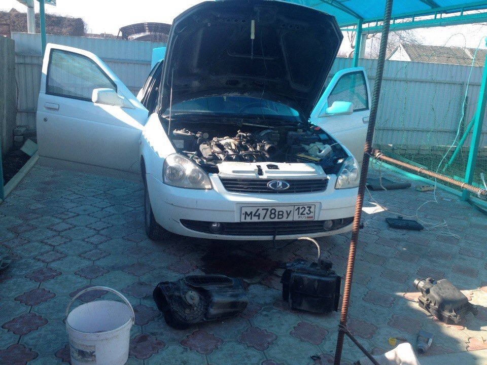радиатор печки — LADA Приора седан, 1,6 л., 2007 года | своими руками ...