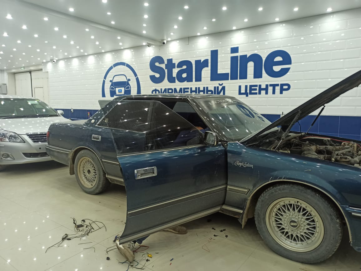 Установка сигнализации — Toyota Crown (S130), 2 л, 1991 года ...