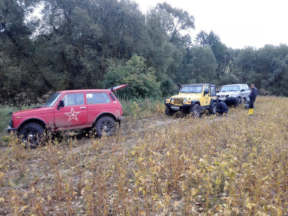 Прокатились на ниве + ниссан патрол + джип рубикон — Lada 4x4 3D, 1,8 л ...