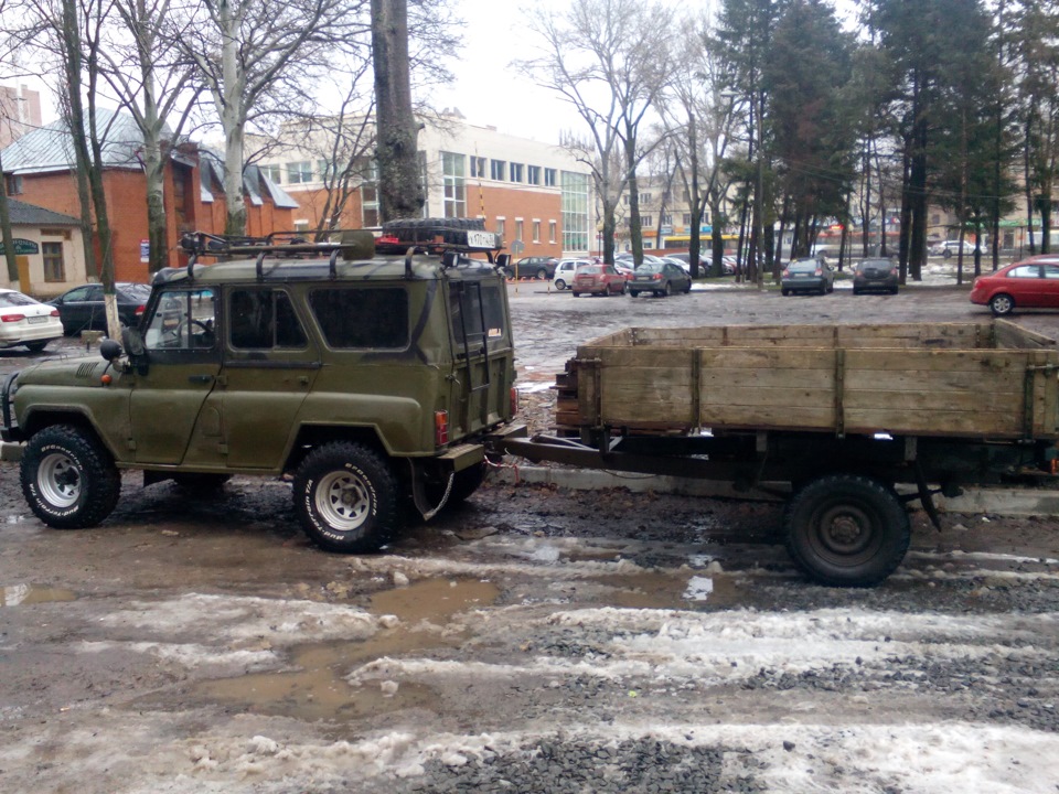 Уаз с прицепом картинки