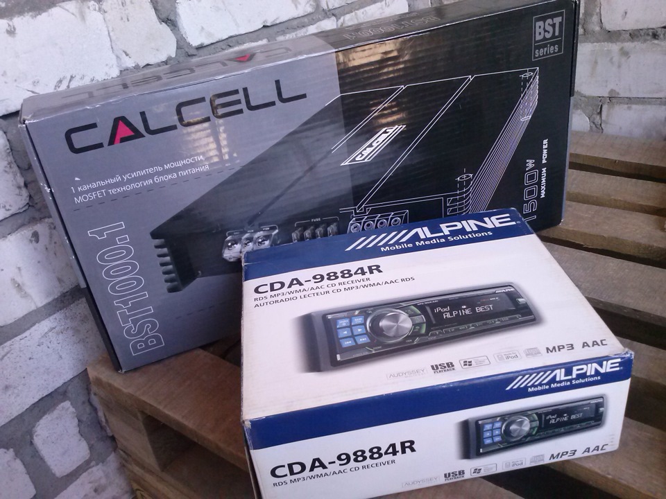 CALCELL BST 1000.1 и Alpine CDA-9884R — Lada 2108, 1,3 л, 1988 года ...