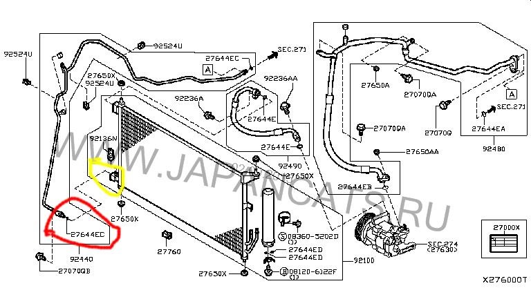 Система кондиционирования ниссан кашкай j11 схема