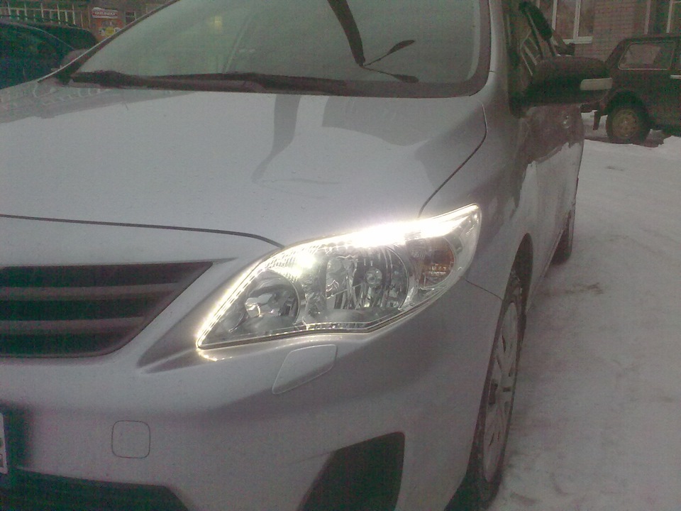 Как снять фару королла е150 COROLLA, LED реснички. - Toyota Corolla (140/150), 1,6 л, 2010 года стайлинг DRI