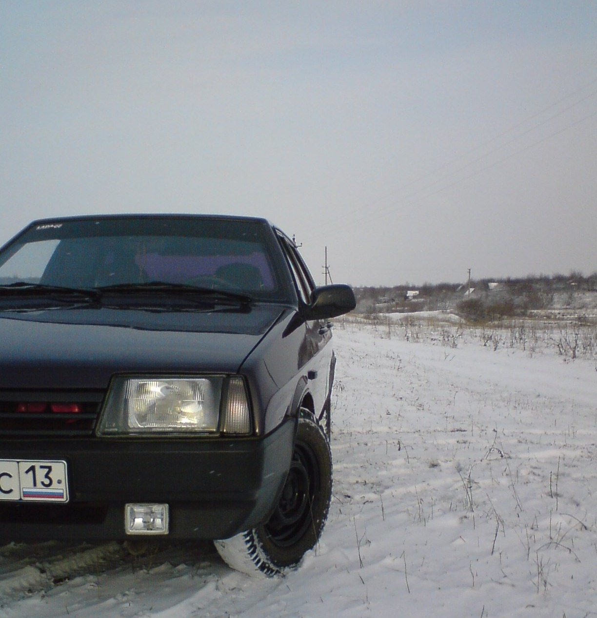 Зимние фотки…или машина на снегу. — Lada 2109, 1,6 л, 1999 года | просто  так | DRIVE2