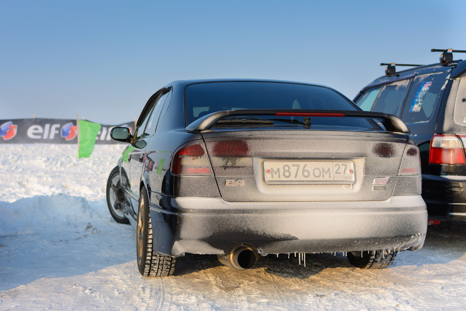 Первый зимний выезд =)) — Subaru B4 (BE). Запчасти на фото: QM876