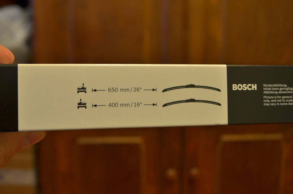 Щётки BOSCH — комплектация и размеры. — Hyundai Tucson (TL)