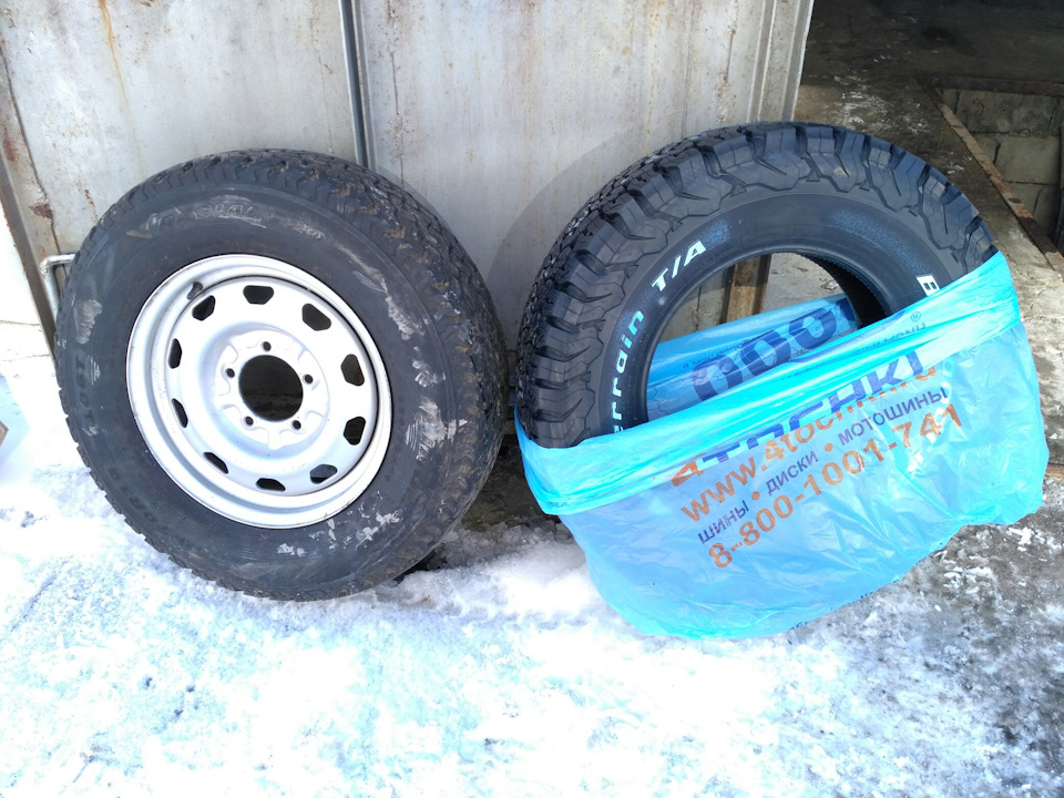 235/70 vs 265/70 — УАЗ Patriot. Запчасти на фото: VS265, 8001001