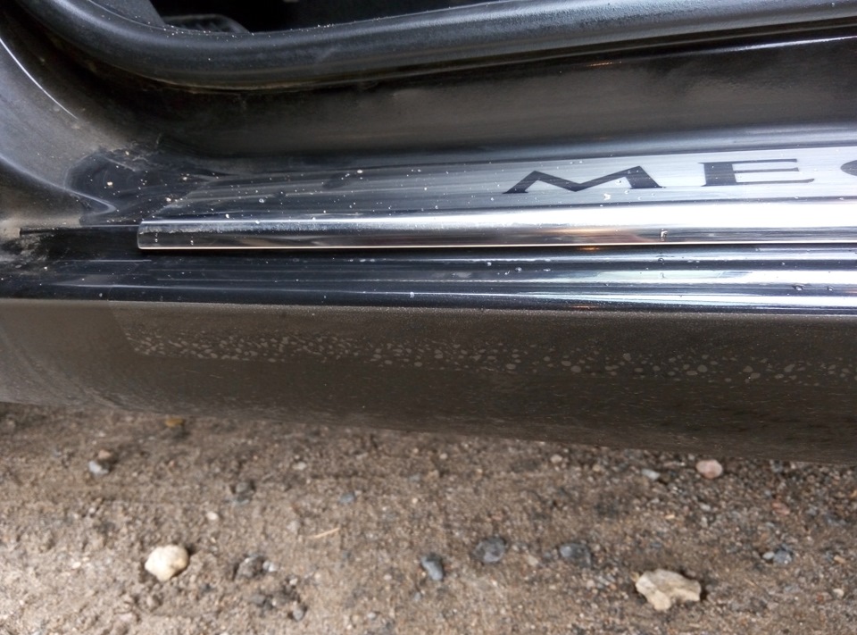 Пленка на пороги — Renault Megane III, 1,5 л, 2010 года | кузовной ...