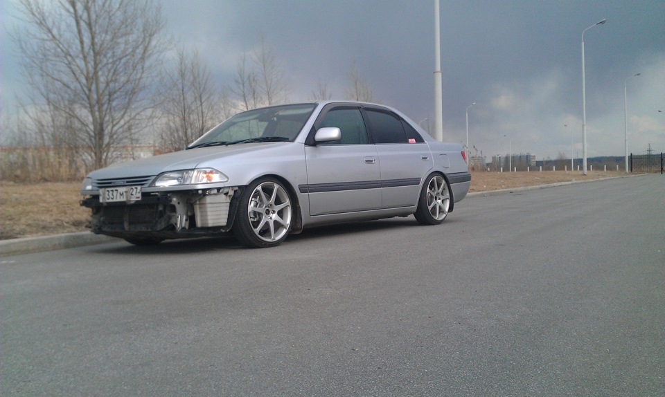 165\45 r17 on 7j Stretching — Toyota Carina (7G), 1,8 л, 1997 года ...