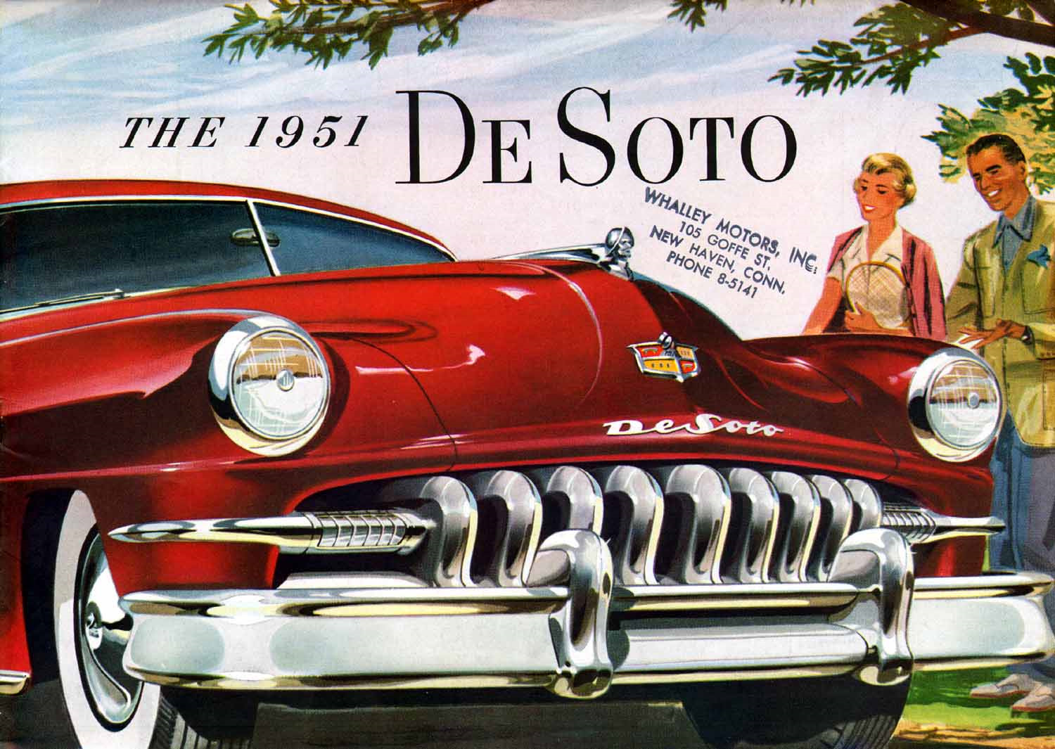 1951. DESOTO 1951. De Soto автомобиль реклама. 1951 DESOTO advertising. Постеры ДЕСОТО.