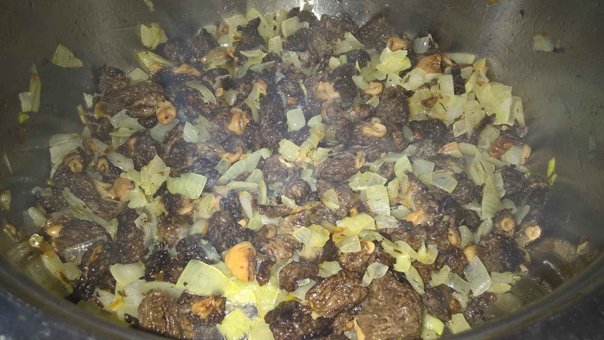 Картошка со сморчками на сковороде. Сморчки жареные. Грибы сморчки жареные с картошкой. Сморчки жареные с луком. Сморчки грибы жареные с луком.