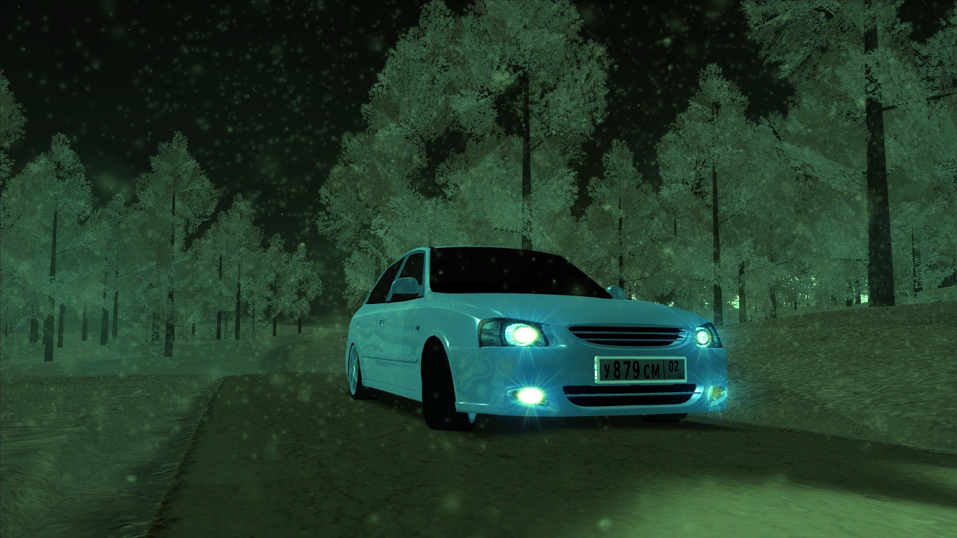 Hyundai Accent Silver в GTA San Andreas)) — Hyundai Accent (2G), 1,6 л,  2005 года | прикол | DRIVE2