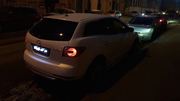 Mazda CX 7 подсветка салона