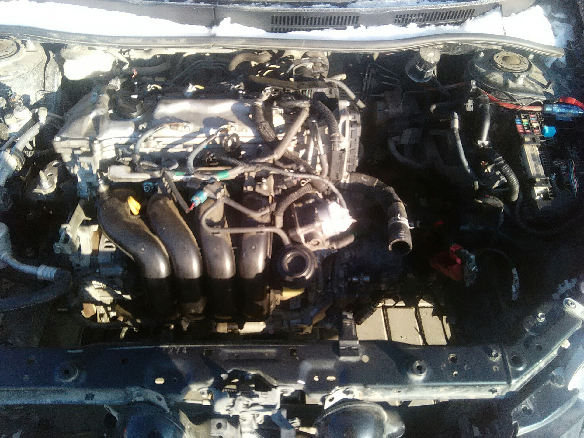 Двигатель 2zr fae расположение термостата Он на месте, 3ZR FAE (Мкпп). - Toyota E130, 2 л, 2007 года тюнинг DRIVE2