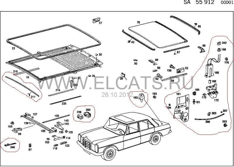 люк дал осечку — Mercedes-Benz W115, 2 л, 1972 года | кузовной ремонт ...