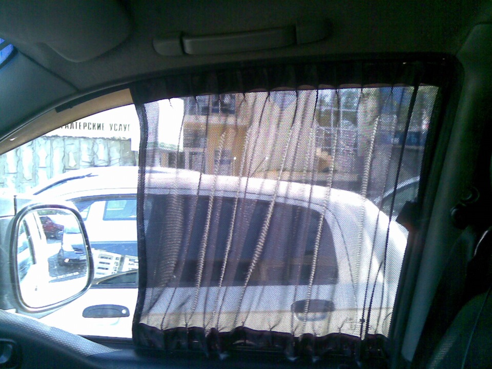 установка шторок на передние окна — Hyundai Starex (1G), 2,5 л, 2003 ...