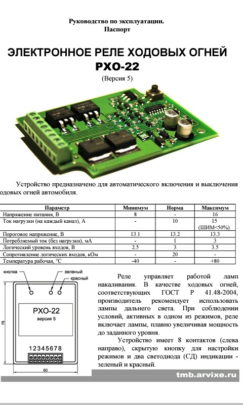 Рхо 22 схема