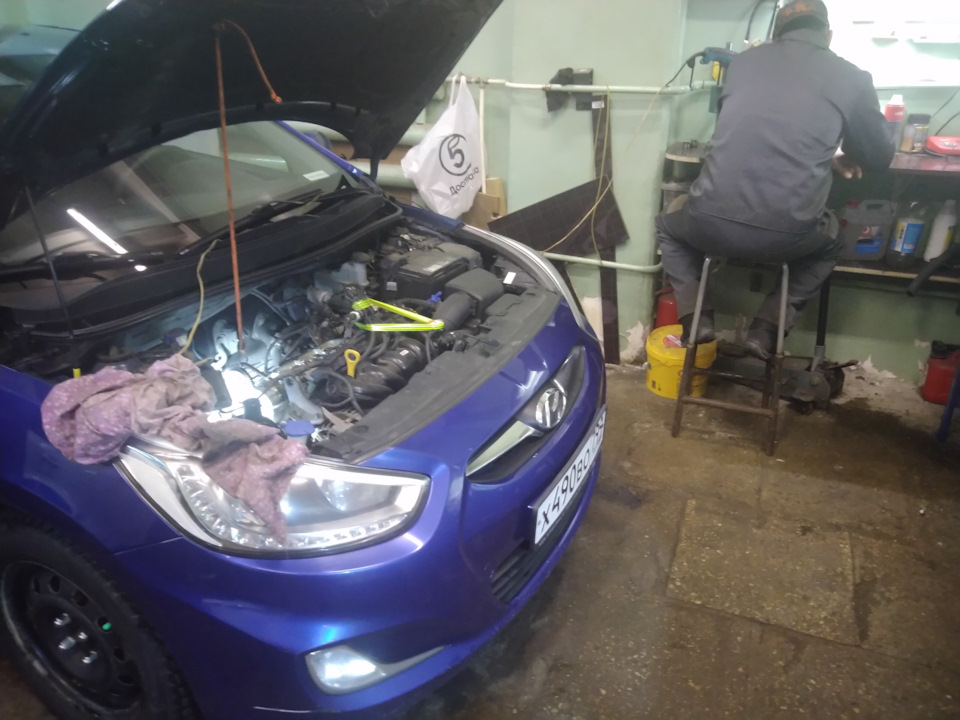 Регулировка клапанов! — Hyundai Solaris Hatchback, 1,6 л, 2014 года ...