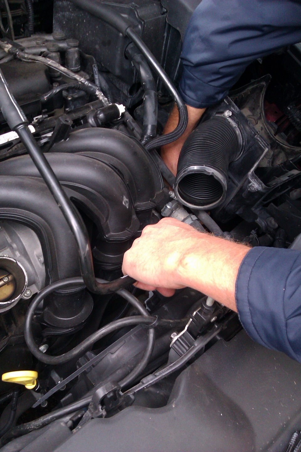 Промывка системы вентиляции картера и новые воздухан и губка — Ford ...