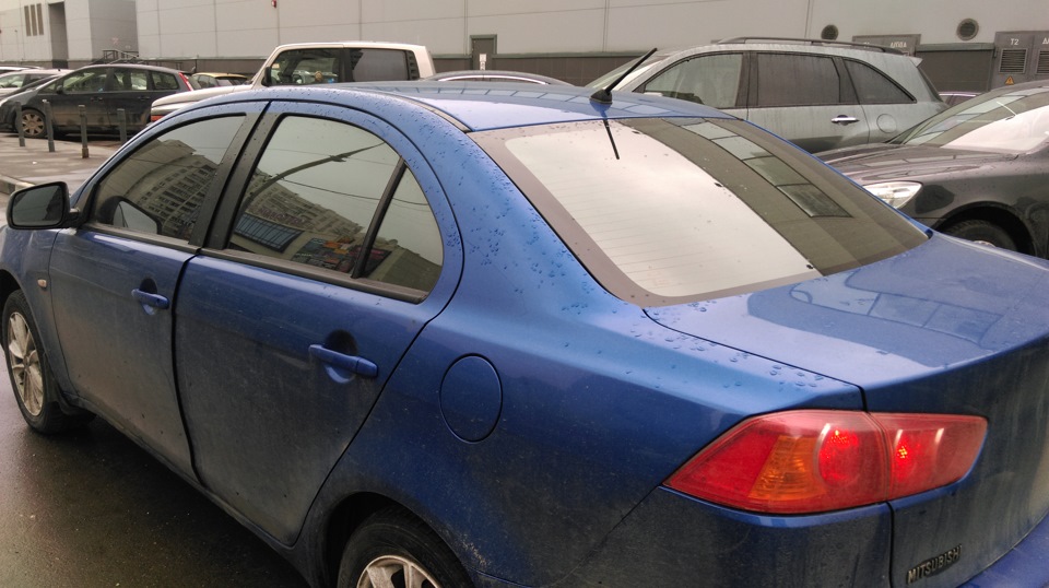 тонировка — Mitsubishi Lancer X, 2 л, 2008 года | тюнинг | DRIVE2