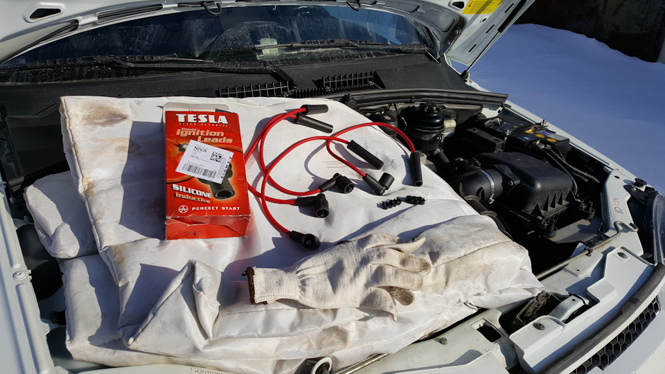 Высоковольтные провода Tesla — Chevrolet Niva (1G), 1,7 л, 2014 года ...