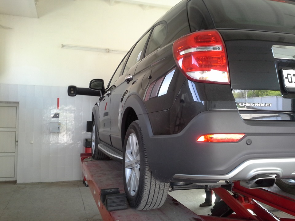 Развал схождение. — Chevrolet Captiva (1G), 3 л, 2014 года | визит на ...