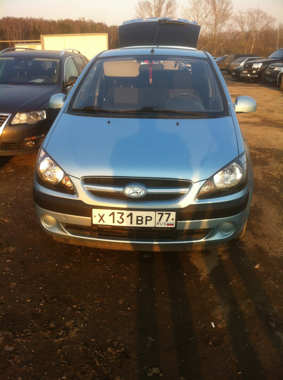 Передние фары=) — Hyundai Getz, 1,4 л, 2007 года | стайлинг | DRIVE2