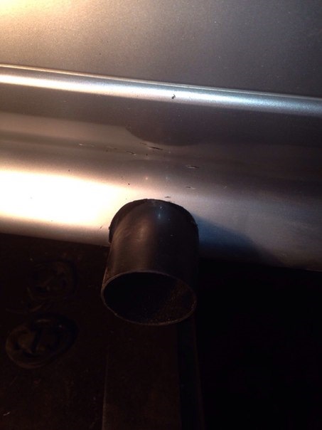 Жесткий подвес глушителя вместо резинок 51 труба или скажем пока биению ...