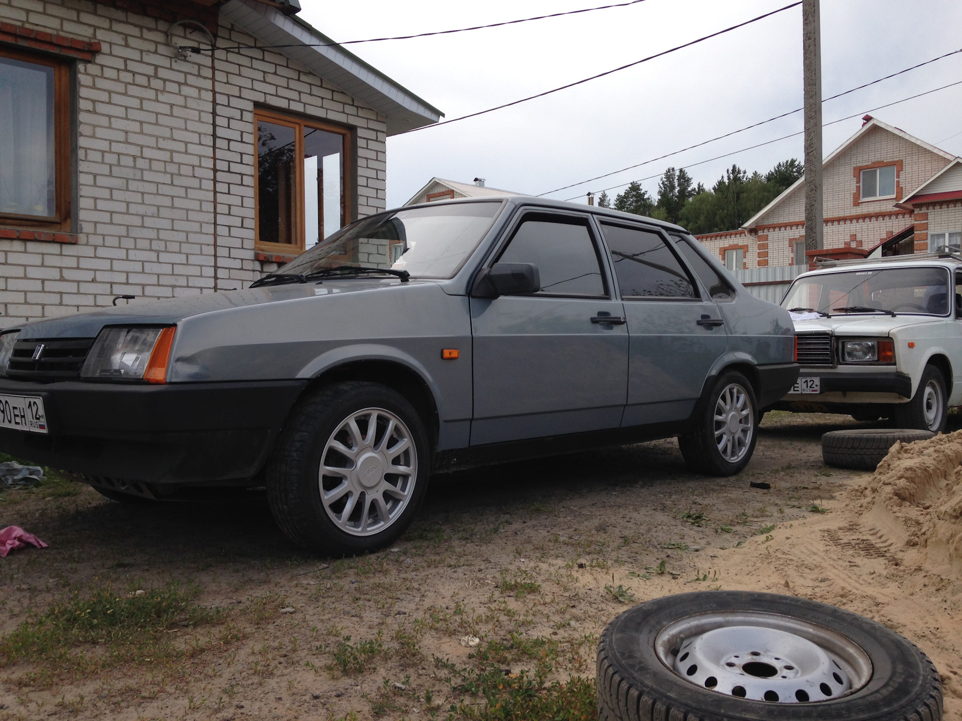 Диски Гранта R15 — Lada 21099, 1,5 л, 2002 года | колёсные диски | DRIVE2