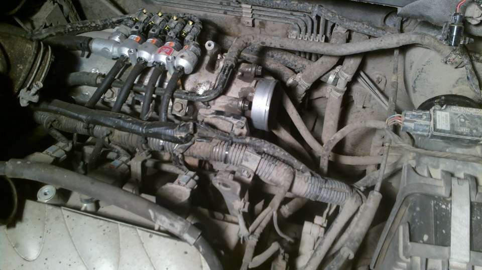 Чистка дроссельной заслонки! — Mitsubishi Outlander (1G), 2,4 л, 2005 ...