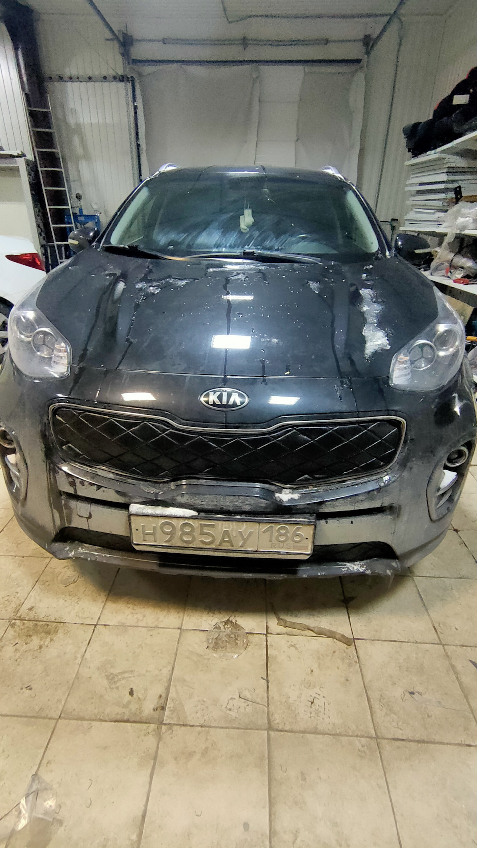 Зимняя защита радиатора для Kia Sportage 4 2018-2020 4 поколение —  АвтоСтиль на DRIVE2