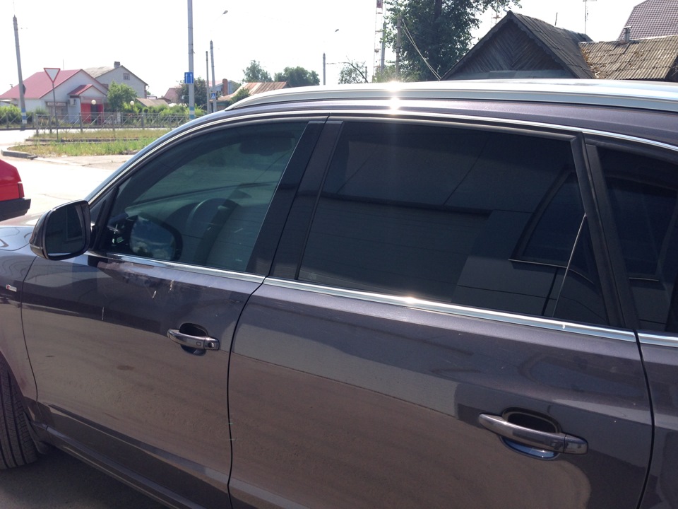 Оклейка атермальной пленкой стекол. — Audi Q5 (1G), 2 л, 2012 года ...