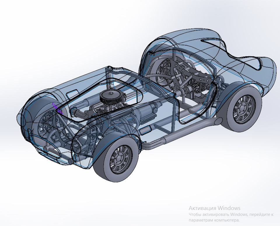 Чертеж shelby cobra