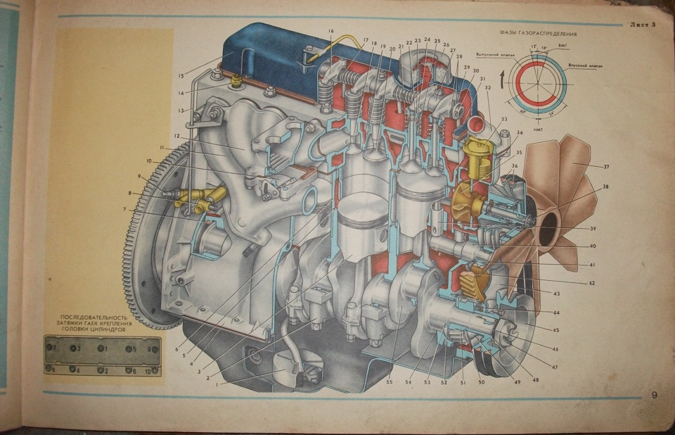 порядок цилиндров газ 53 v8