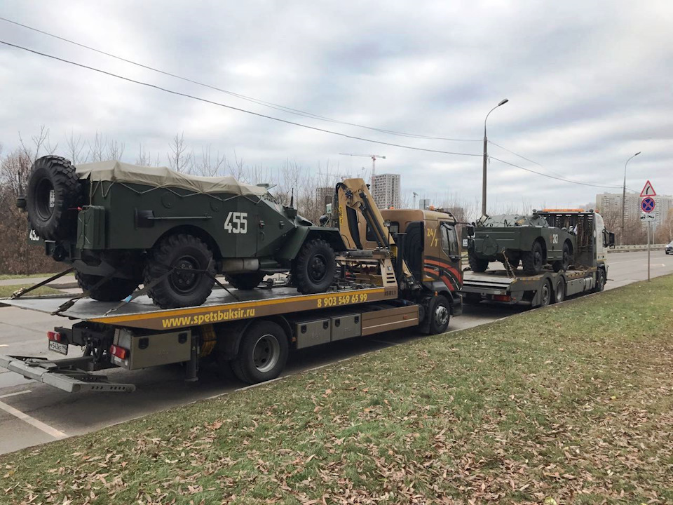 Поездка в Московский Пограничный институт ФСБ России. — БРДМ-2, 5,5 л ...