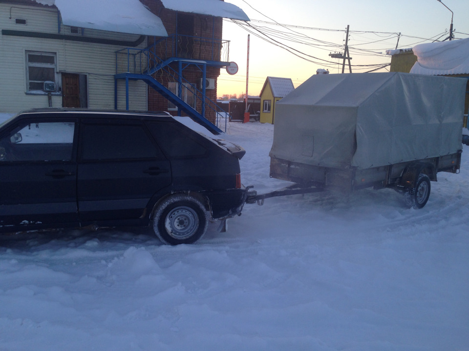 Езда с прицепом дело непростое и ответственное — Lada 2114, 1,5 л, 2004 ...